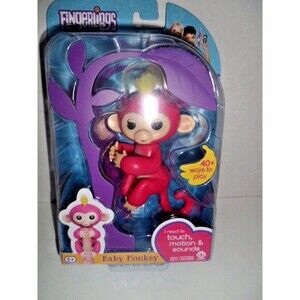 Authentic FINGERLINGS Baby Interactive Monkey BELLA, Pink WowWee Ships From US